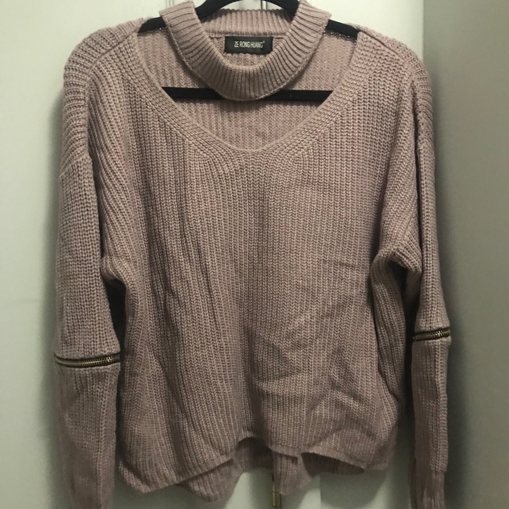 SHEIN dusty rose sweater